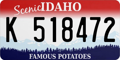 ID license plate K518472