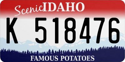 ID license plate K518476