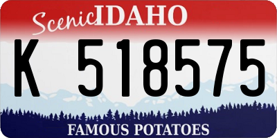 ID license plate K518575