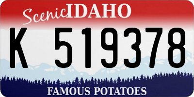 ID license plate K519378