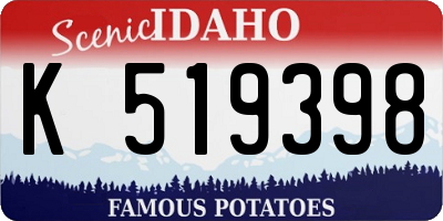 ID license plate K519398