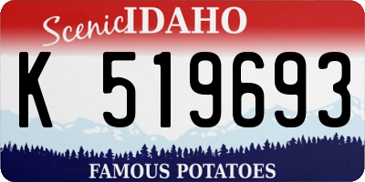 ID license plate K519693