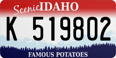 ID license plate K519802