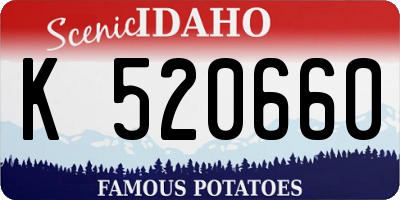 ID license plate K520660