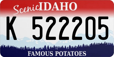 ID license plate K522205