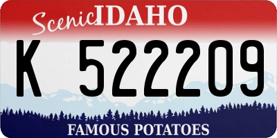 ID license plate K522209