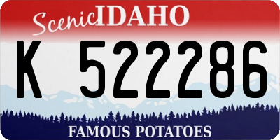ID license plate K522286