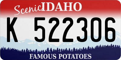 ID license plate K522306