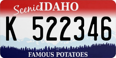ID license plate K522346
