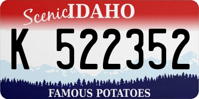 ID license plate K522352