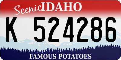 ID license plate K524286
