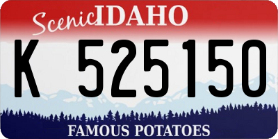ID license plate K525150