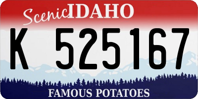 ID license plate K525167