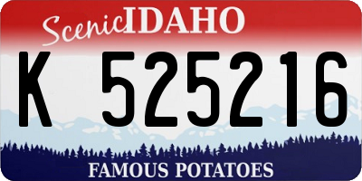 ID license plate K525216