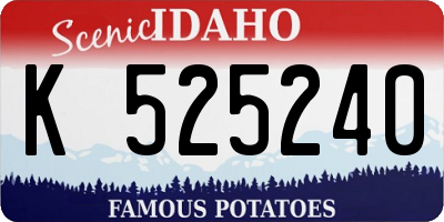 ID license plate K525240