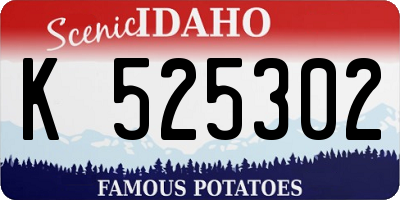 ID license plate K525302