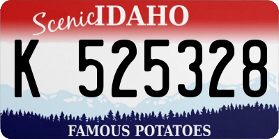 ID license plate K525328