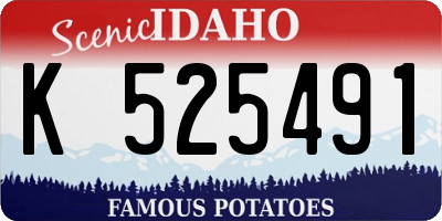 ID license plate K525491