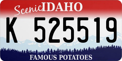 ID license plate K525519