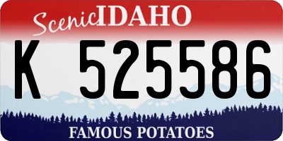 ID license plate K525586