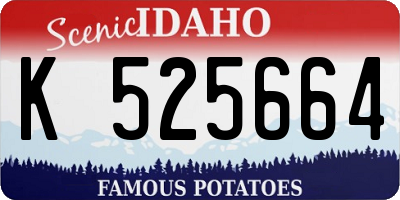 ID license plate K525664