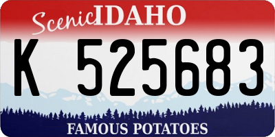 ID license plate K525683