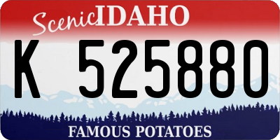 ID license plate K525880