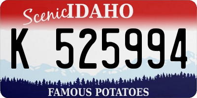 ID license plate K525994