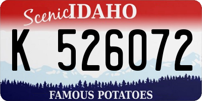 ID license plate K526072
