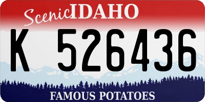 ID license plate K526436