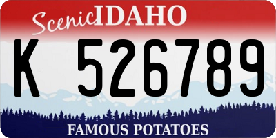 ID license plate K526789