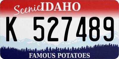 ID license plate K527489