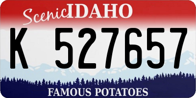 ID license plate K527657