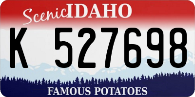 ID license plate K527698