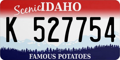 ID license plate K527754