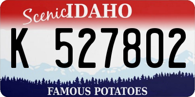 ID license plate K527802