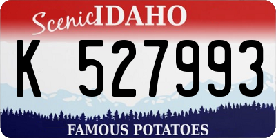 ID license plate K527993