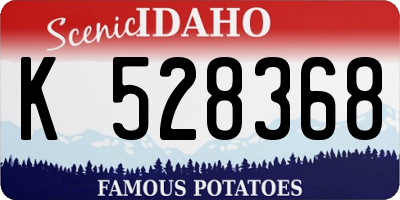 ID license plate K528368