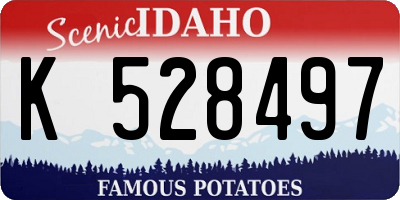 ID license plate K528497