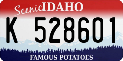 ID license plate K528601