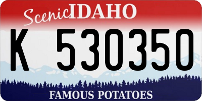 ID license plate K530350