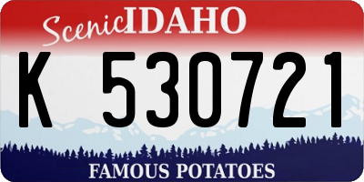 ID license plate K530721