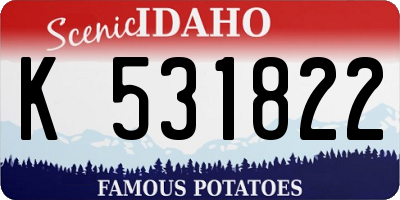 ID license plate K531822