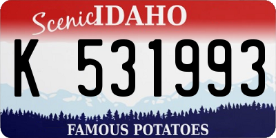 ID license plate K531993