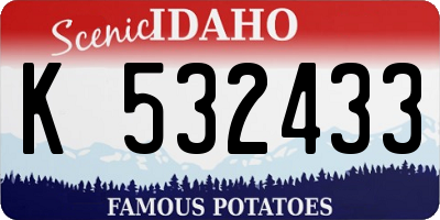 ID license plate K532433