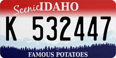 ID license plate K532447