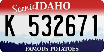 ID license plate K532671