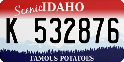 ID license plate K532876