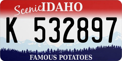ID license plate K532897