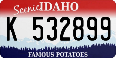 ID license plate K532899
